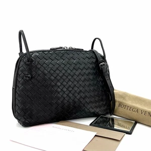 Bottega Veneta Intrecciato Nodini Crossbody Bag Black 100630962 - Picture 1 of 10