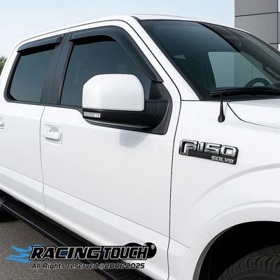 Outside Mount Window Visor Wind Guard 4 Pcs for 2017-2018 Volkswagen Touareg - Image 1 of 4