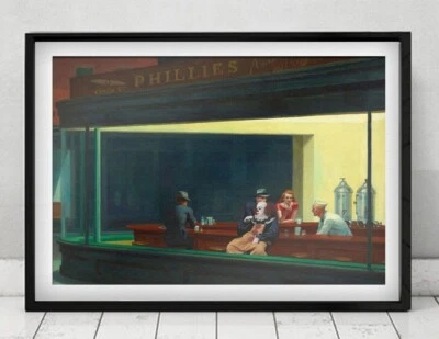 IT's Pennywise in Hopper's Nighthawks - Obra de arte collage original Foto 1 de 4