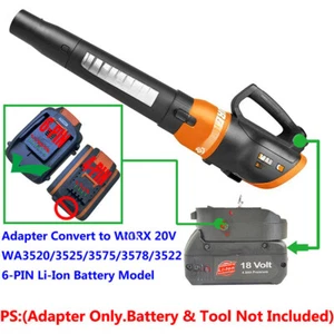 Adapter für Bosch 18 V blau Werkzeug Typ Akku, passend für Worx 20 V USA Ver. Gebläsewerkzeug - Bild 1 von 3