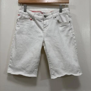 Levis Junior Bermuda Shorts Denim White size 7 - Picture 1 of 12