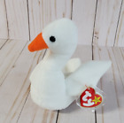 Mint RARE Retired 1996 TY Gracie the Swan Beanie Baby P.V.C. Pellets Tag Errors