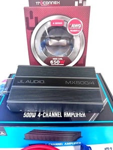 JL AUDIO MX500/4 4CH 500W RMS MARINE ATV MOTORCYCLE FREE AMP KITS (TC4KIT-4) NEW - Picture 1 of 8