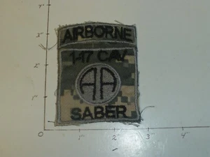 82 Airborne Division 1-17 CAV SABER Middle East Made ACU Stoff Patch - Bild 1 von 2