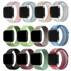 For Fitbit Sense 1/2 Fitbit Versa 2/3/4 Strap Nylon Loop Woven Sports Watch Band - Picture 1 of 23