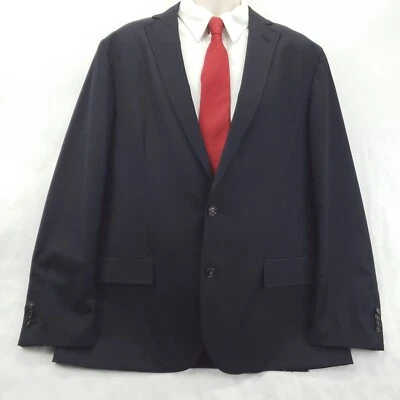 Cremieux Sport Coat Blazer Mens XL Black Stretch Single Breasted Notch Lapel - Image 1 of 4