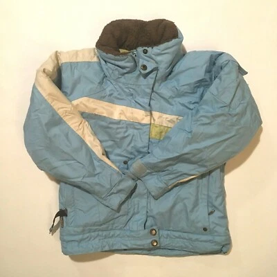 Abrigo de nieve DANI azul y blanco OBERMEYER CHAQUETA DE ESQUÍ para niña talla 8 juniors con capucha Foto 1 de 4