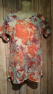 Soft Surroundings Women's Floral Short Sleeve Sweater Size Small - Picture 1 of 6