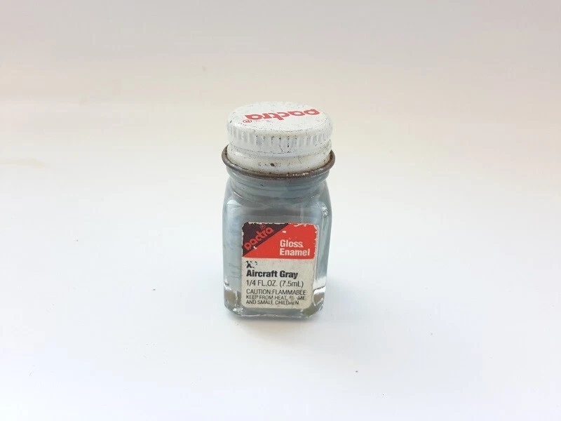 GRIGIO AEREO - AIRCRAFT GRAY GLOSS PACTRA SMALTO NET 1/4 FL.OZ. 7.5ml MODELLISMO - Immagine 1 di 1