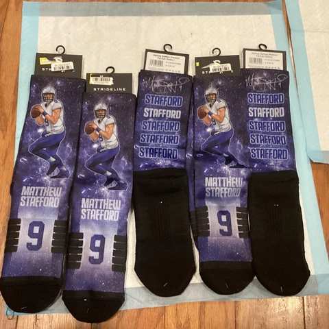 NFL LA Rams Strideline Stafford Socks 2 Pair $5 Cover