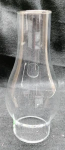 CLEAR GLASS CHIMNEY 2 7/8" OD X  8 1/2" ROUND TOP SHADE REPLACEMENT - Picture 1 of 3