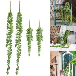 Artificial Succulents Plants String of Pearls Hanging Garden DIY Decoration - Picture 1 of 14