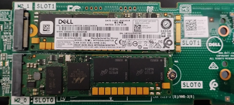 Dell TC2RP 240GB SATA SSD M.2 6Gbps Solid State Drive | Micron MTFDDAV240TCB - Image 1 of 1