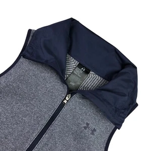 Under armour Men’s Cold Gear Full Zip Thermal Lined Vest Blue • Medium - Picture 1 of 6
