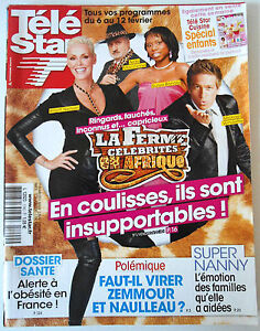 TELE STAR du 1/02/2010; Fermes Célébrités/ Super Nanny/ Laura et David Hallyday