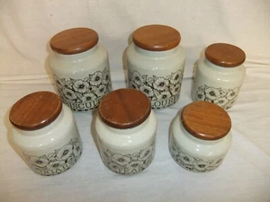 Hornsea Cornrose - Lancaster Vitramic storage jars & lids - 8D4B - Picture 1 of 16