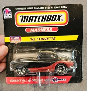 1998 Matchbox Madness '62 Corvette Taco Bell Exclusive 1/64 Diecast NEW - Picture 1 of 2