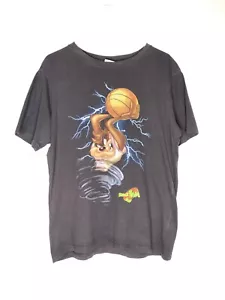 Space Jam Vintage 90s T Shirt Tasmanian TAZ Devil Looney Tunes Tee Size Small - Picture 1 of 6