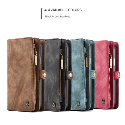 CaseMe For Samsung Zipped Multifunction Wallet Case 2 in 1 Design Phone Cover - Image 1 of 4