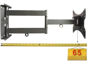 Soporte de pared negro para TV de 15" - 55" Extensible hasta 65 cm VESA 200 - Photo 1/5
