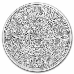 2 oz Silbermedaille - Azteken Kalender - Bild 1 von 2