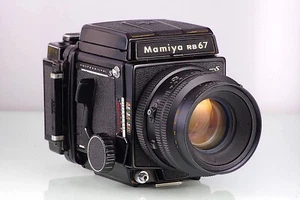 PREMIUM MAMIYA SLR 6X7 RB67 PRO S 127mm KL 120 645 WL FINDER CLA SERVICED - Picture 1 of 11