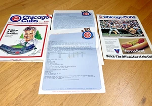 July 9, 1982 CHICAGO CUBS MAGAZINE - PROGRAM w/ Press Packet vs CINCINNATI REDS - Picture 1 of 17