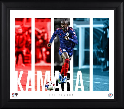 Kei Kamara Chicago Fire SC Framed 15'' x 17'' Player Panel Collage Cover