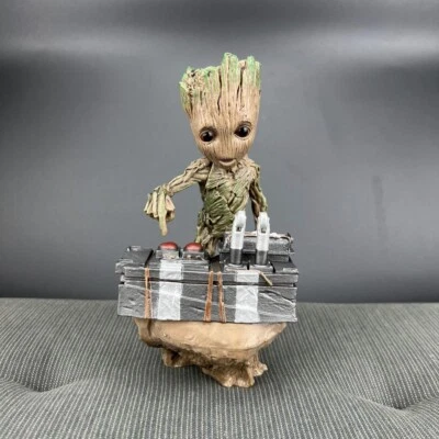 Guardians of the Galaxy Vol.2 Push Bomb Button Baby Groot Figure Statue Toy Gift