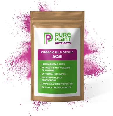 Organic Açai Powder 250g South-American  Antioxidant Rich Energising Powerhouse - Image 1 of 4