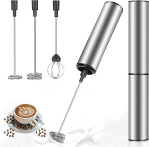 MOSUO Milchaufschäumer Handkaffeeaufschäumer Elektrischer Schneebesen, USB Wiederaufladbarer Schaum - Bild 1 von 9