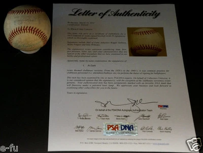Oakland Athletics Signed 1975 Team Baseball 29 Sigs Auto PSA/DNA Reggie Jackson - Image 1 of 4