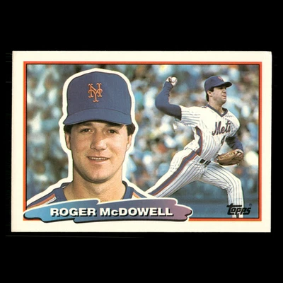 Roger McDowell #101 1988 Topps Big New York Mets Baseball Card MLB - Image 1 of 3