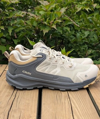 EUC Oboz Womens KATABATIC LOW Beige Gray Hiking Trail Sneakers Sz 10 - Image 1 of 4