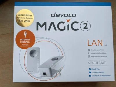 devolo Magic 2 LAN 1-1-2 Starter Kit – 2400 Mbit – OVP – top Zustand - Bild 1 von 3