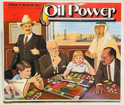 Vintage 1982 Oil Power Strike it Rich in Oil Boardgame Antfamco Complete EUC - Image 1 of 4