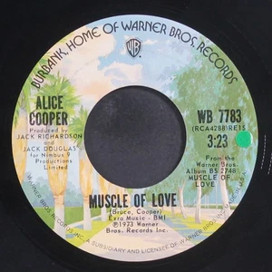 ALICE COOPER: muscle of love / crazy little child WB 7" Single 45 RPM - Picture 1 of 2