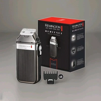Remington Heritage, Vintage Men's Beard Trimmer, 8 Fixed Barber Combs, Cordless