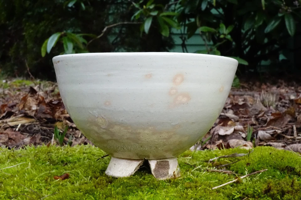 Vintage Shōwa Japanese Hagi Chawan | Goki Shape | Gohonte Pink | Warikōdai Foot - Image 1 of 4