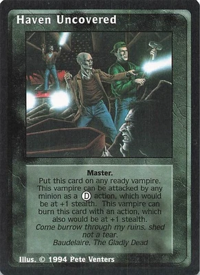 Haven Uncovered - Jyhad Deckmaster V:TES Trading Card 1994 - Image 1 of 2