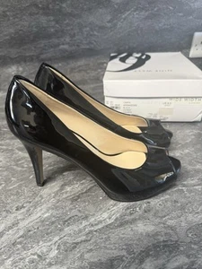 BRAND NEW NINE WEST CAMYA BLACK PATENT HIGH HEELs  UK 6.5 WIDE FIT - very sexy - Picture 1 of 10