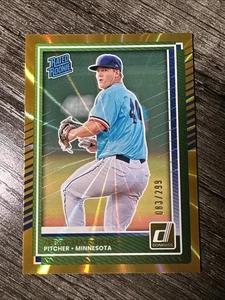 2025 Donruss Zebby Matthews #81 Orange Laser /299 Rated Rookie Baseball Twins - Imagen 1 de 3