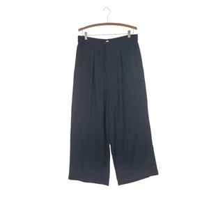 Madewell Pull-On High-Rise Straight Pants Textured Black NC361 Size Large - Picture 1 of 9