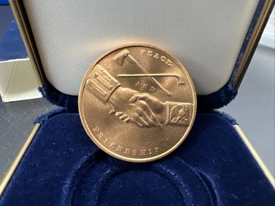 Thomas Jefferson Amistad y Paz Medalla de Bronce Gema Sin usar en caja Foto 1 de 4