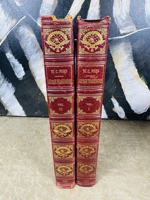 Antique 1900 George Washington Books By W.C. Ford Limited Edition Number 28/1250 - Image 1 of 4