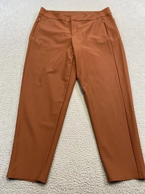 Pantalones Athleta Mujer 18 Rust Stellar Ajustados Pantalón Tobillo Elastizado Nailon Carrera Foto 1 de 4