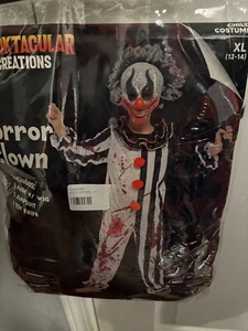 Spooktacular Creations Halloween Clown Kids Costume with Mask for Scary Clown XL - Picture 1 of 1
