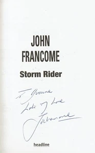 STORM RIDER SIGNED BOOK JOHN FRANCOME 1ST EDITION - Bild 1 von 2
