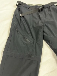 ZOIC Pants Mens L Black MTB Convertible Pants & Elastic Waist - Picture 1 of 11