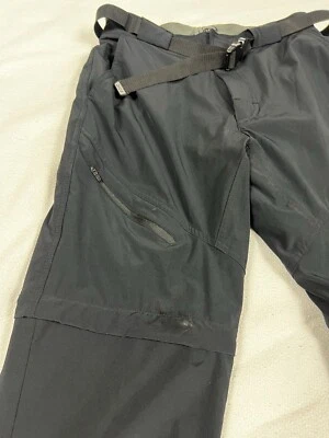 Pantalones convertibles ZOIC para hombre L negros MTB y cintura elástica Foto 1 de 4